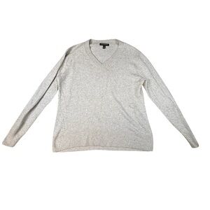 Banana Republic Sweater Womens M Rose Gold Foil Cable Knit Pullover